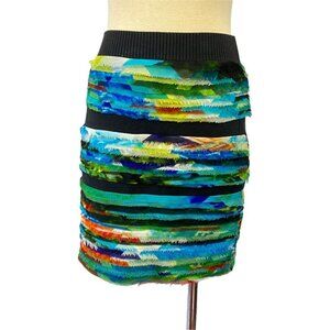 Rag & Bone Harley Photo-print silk mini skirt